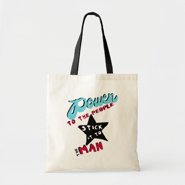 Bolso De Tela Poder a la gente (Frente)