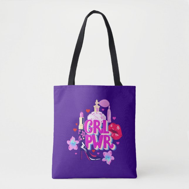 Bolso De Tela Poder de chicas (Anverso)