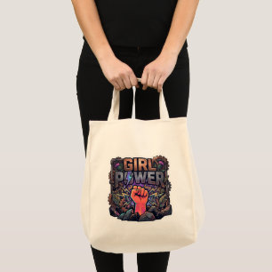 Bolso De Tela Poder de las Chicas Steampunk Puño - Empoderamient