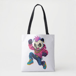 Bolso De Tela Poder de Panda Punk