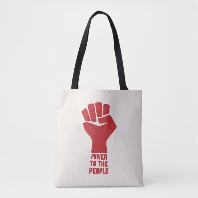 Bolso De Tela Poder para el pueblo (Anverso)