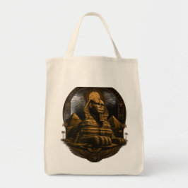 Bolso De Tela Poder Silencioso | Gran Diseño Esfinge de Egipto