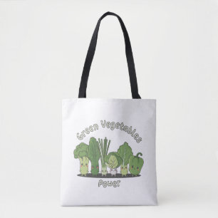 Bolso De Tela Poder vegetal verde
