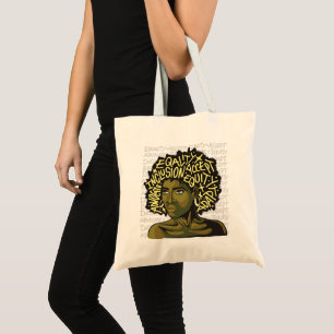 Bolso De Tela Poderoso arte afro sobre equidad e inclusión