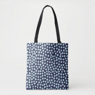 Bolso De Tela Podos de polka desordenados, patrón de tinta de mo