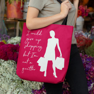 Bolso De Tela Podría Dejar de Ir de Compras Pero... Tote
