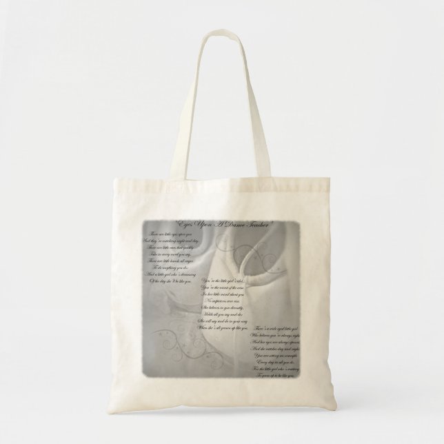 Bolso De Tela Poema del profesor de la danza (Frente)