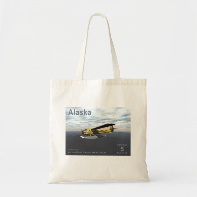 Bolso De Tela Poescenario de Alaska - de Havilland DH3-C Otter (Frente)