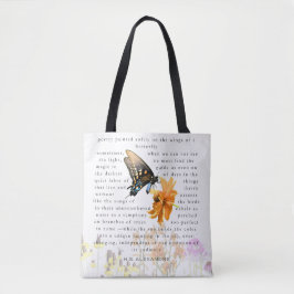 Bolso De Tela “Poesía Pintada Suavemente”–Bolsa de mano por H.G.