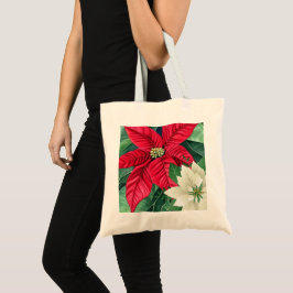 Bolso De Tela Poinsettia