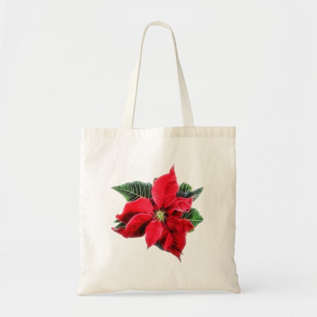 Bolso De Tela Poinsettia (Frente)
