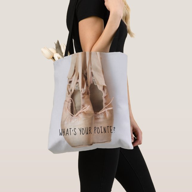 Bolso De Tela Pointe Shoes (Detalle)