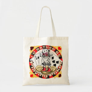 Bolso De Tela Póker de mono de calcetín