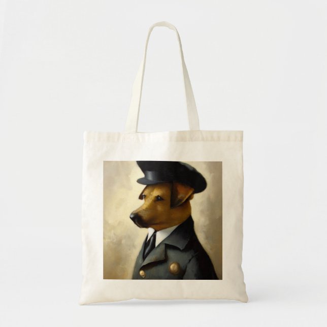 Bolso De Tela Policía de perros (Frente)