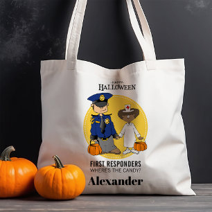 Bolso De Tela Policía Enfermero Primeros Auxilios Halloween