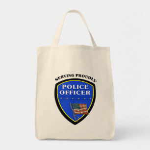 Bolso De Tela Policía que sirve orgulloso
