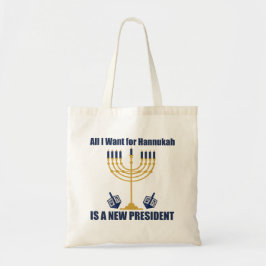 Bolso De Tela Política judía divertida anti Trump Hanukkah
