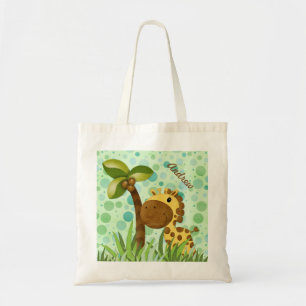 Bolso De Tela Polka Dot Giraffe