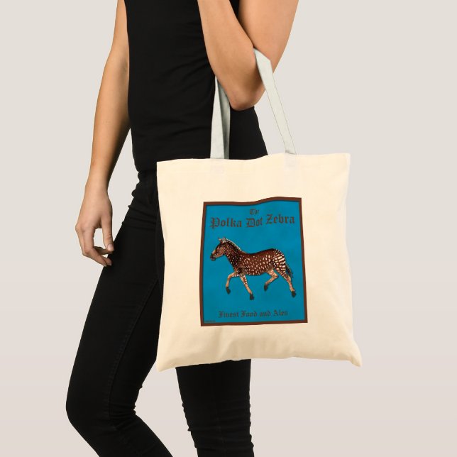 Bolso De Tela Polka Dot Zebra English Pub (Anverso (producto))