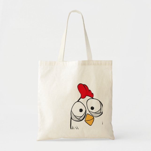 Bolso De Tela pollo dice hola (Frente)