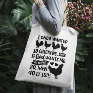 Bolso De Tela Pollo divertido