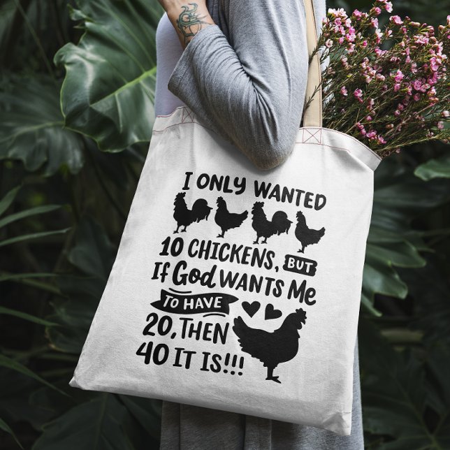 Bolso De Tela Pollo divertido (Subido por el creador)