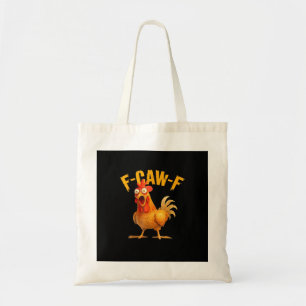 Bolso De Tela Pollo F-Caw-F Clásico Genial Único