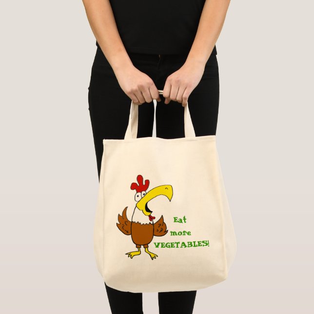 Bolso De Tela Pollo Funky (Anverso (producto))