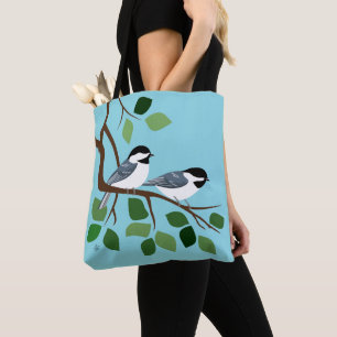 Bolso De Tela Pollo negro sobre rama de árbol