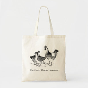Bolso De Tela Pollo vintage de la granja de personalizables