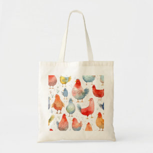 Bolso De Tela Pollos de granja