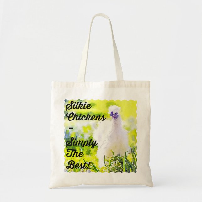 Bolso De Tela ¡Pollos de Silkie - simplemente el mejor! (Frente)