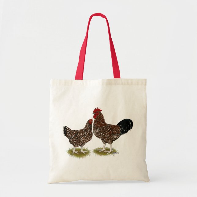 Bolso De Tela Pollos manchados de Sussex (Frente)