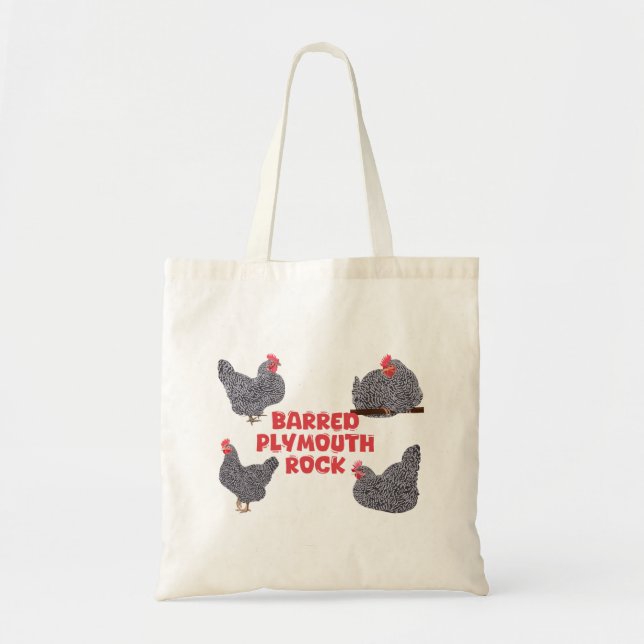 Bolso De Tela Pollos rocosos de Plymouth (Frente)