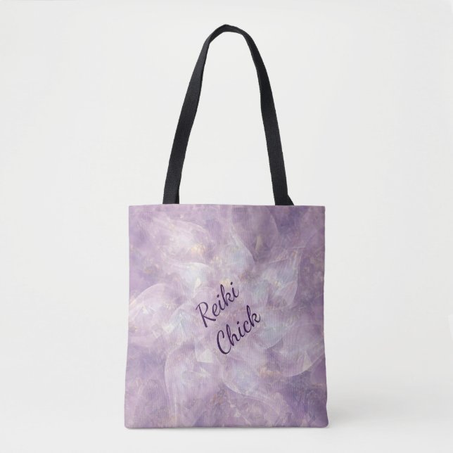 Bolso De Tela Polluelo de Reiki (Anverso)