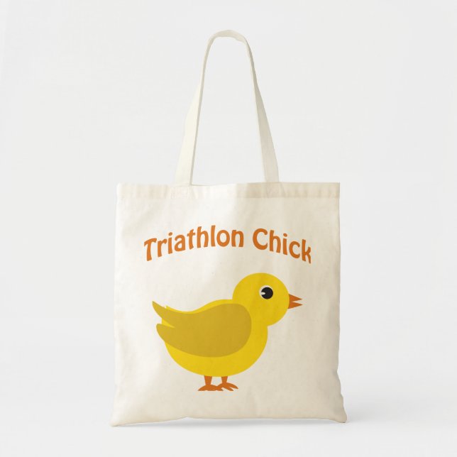 Bolso De Tela Polluelo del Triathlon (Frente)