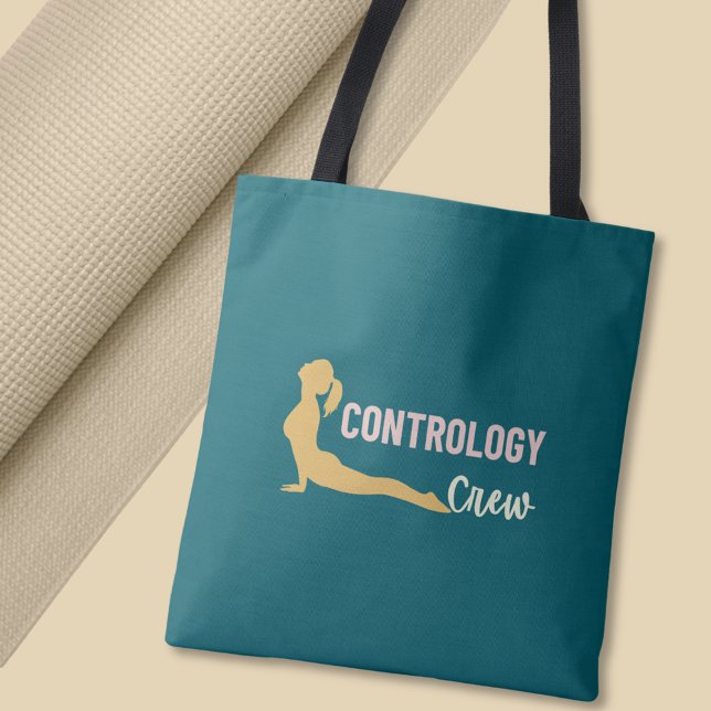 Bolso De Tela Pologic Pilates Yoga Fitness Pose (Contrology Crew Pilates Quote Yoga Fitness Tote Bag)