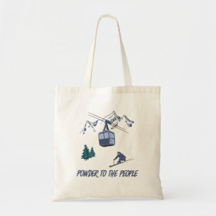 Bolso De Tela Polvo para la estación de esquí People