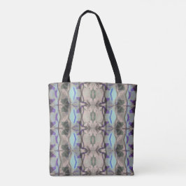 Bolso De Tela Polvo Suave morado, verde y azul Resumen