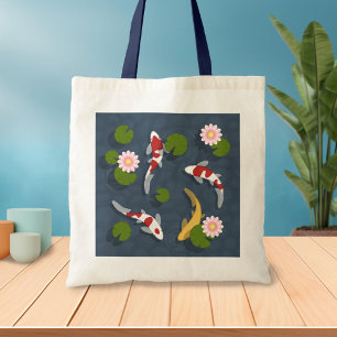 Bolso De Tela Pond Koi Fish