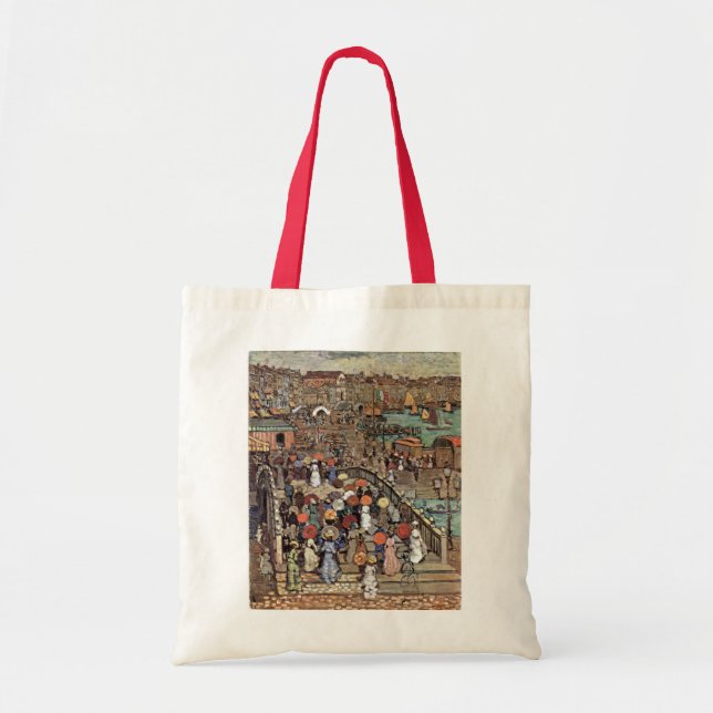 Bolso De Tela Ponte Della Paglia, Venecia de Maurice Prendergast (Frente)