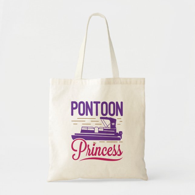 Bolso De Tela Pontoon Princess Pontooning Motor Booting (Frente)