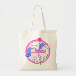 Bolso De Tela Pony Pony Rosa y Azul