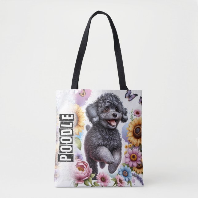Bolso De Tela Poodle (Anverso)