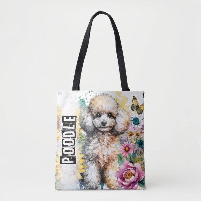 Bolso De Tela Poodle (Anverso)