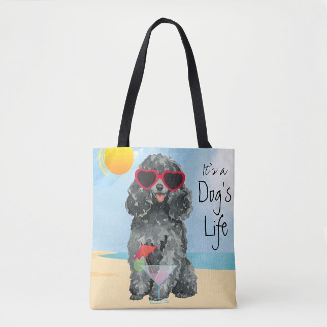 Bolso De Tela Poodle de juguete de verano (Anverso)