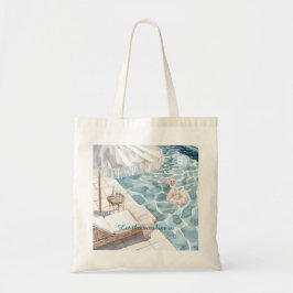 Bolso De Tela Poolside Umbrella Pink Flamingo Float Ball