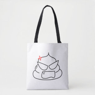 Bolso De Tela Poop enojado - Brootsch the PooPoo
