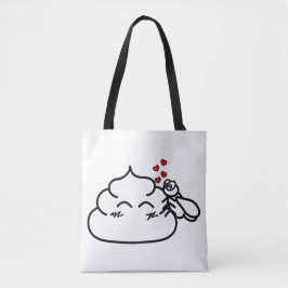Bolso De Tela Poop in Love - Brootsch the PooPoo