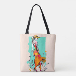 Bolso De Tela Pop Art Botanical Dream Tote 🌈🌼